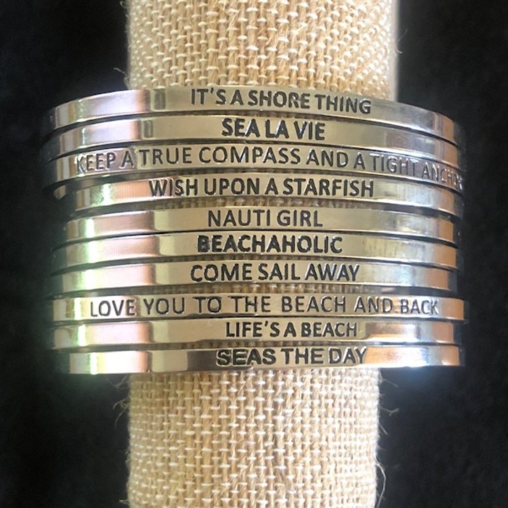Stainless Steel Cuff Beach Bracelet